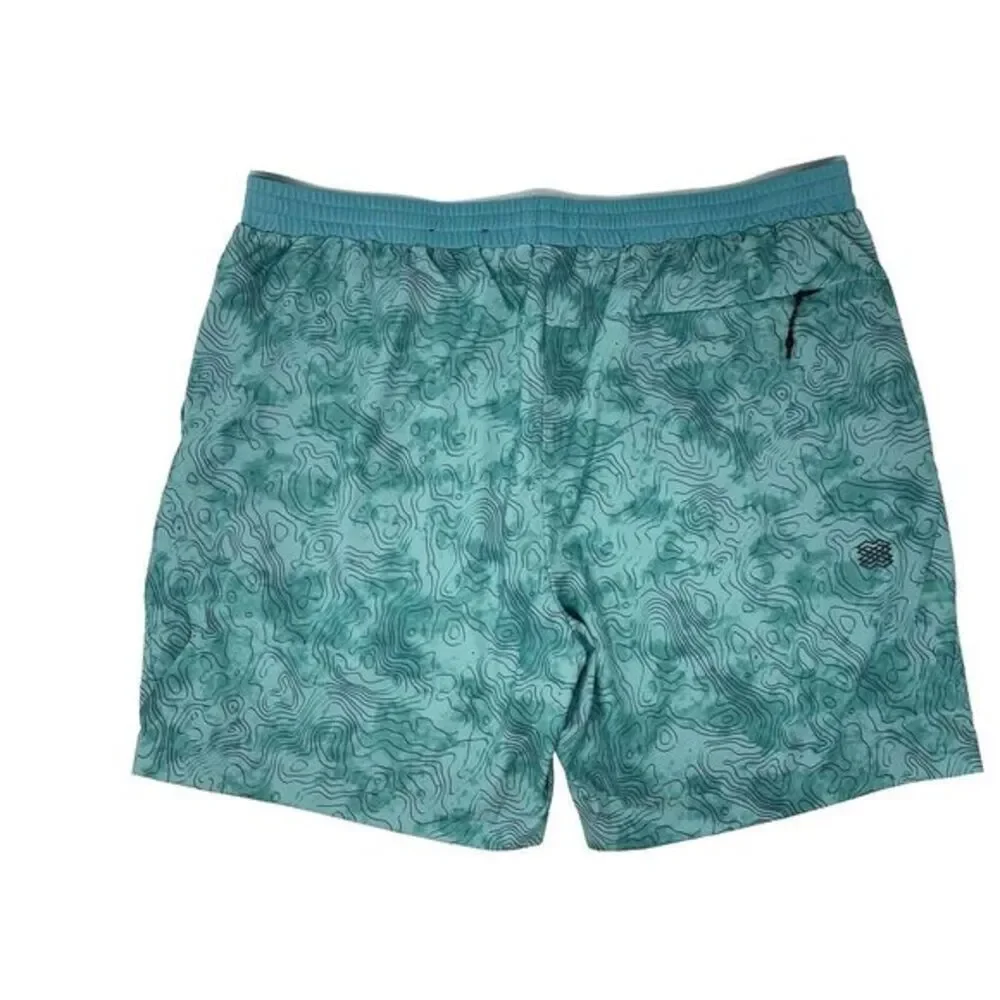 FLX‎ Aqua Teal Dynamic Stretch Men's Board Shorts Size XL